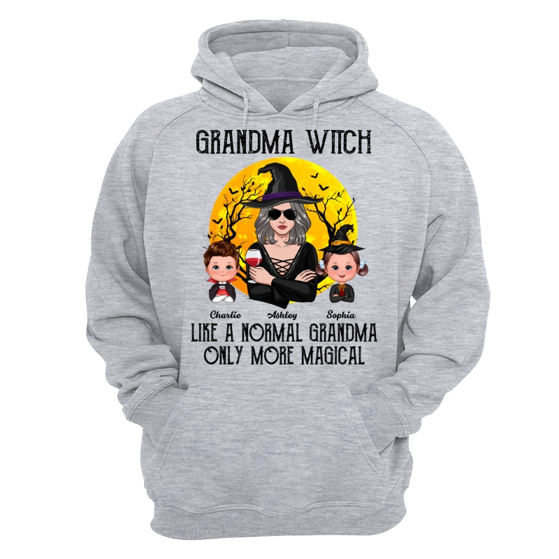 Grandma Witch Halloween Girl Vector Personalized Shirt