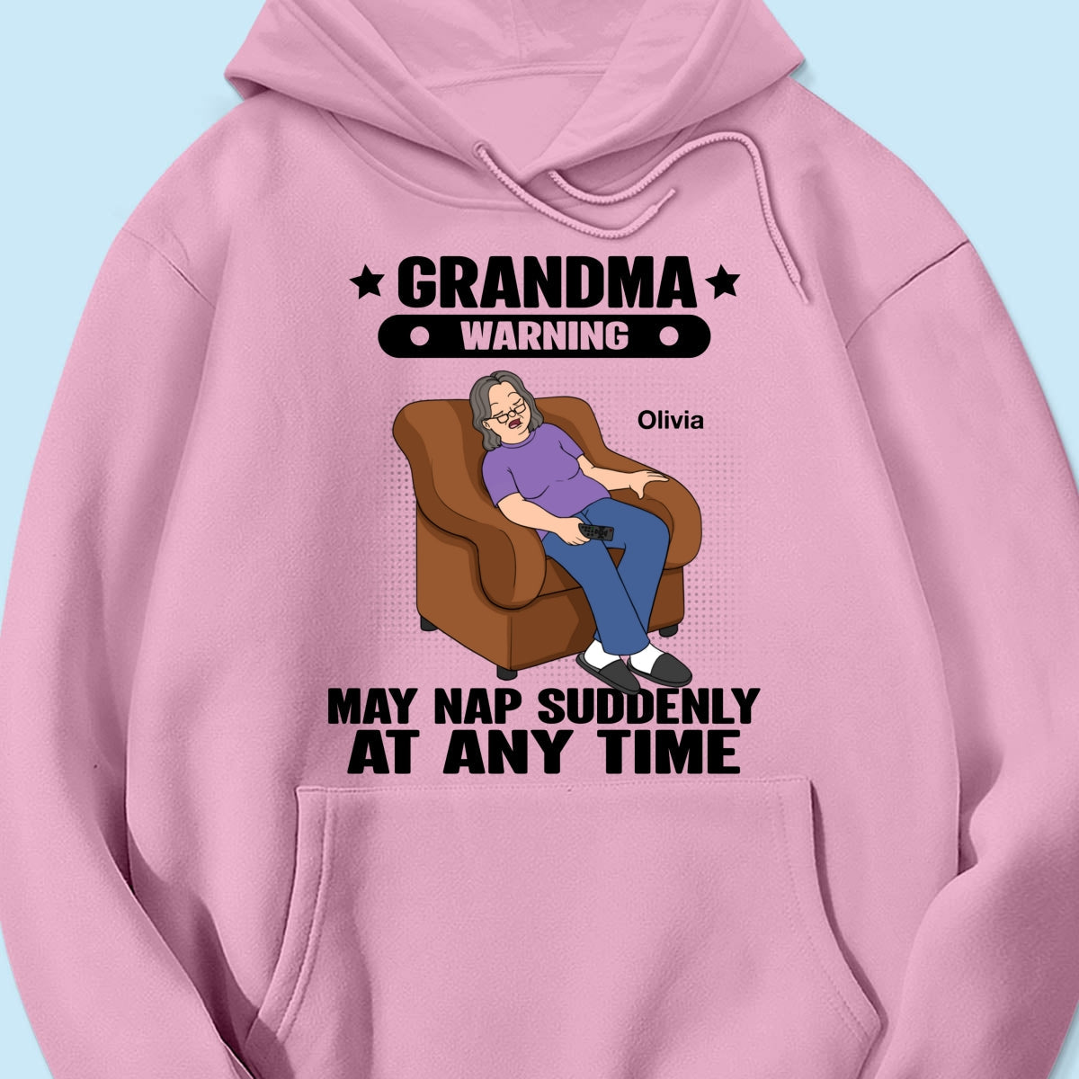 Grandma Warning May Nap Suddenly At Any Time Funny Gift For Grandma Personalized Shirt